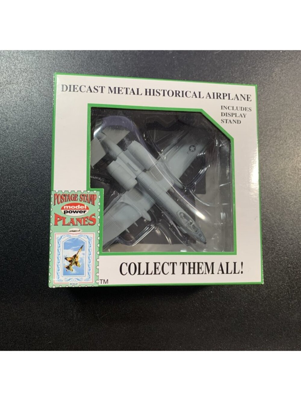 Model Power 5375-1 A-10 Warthog 1:100 Diecast Postage Stamp Plane NIB Vtg